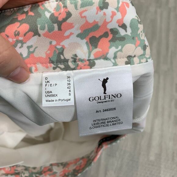 Golfino Skort Womens 6 Ivy Pink Match Play Floral Print Lined Side Zip Golf - Picture 12 of 15